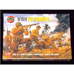 Airfix - 1/72 Scale WWII U.S. Marines Figure Set Scale Model Figures in Original Packaging. Comes as