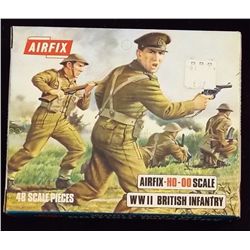 Airfix - HO/OO Scale WWII British Infantry Model F Scale Model Figures in Original Packaging. Comes 