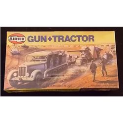 Airfix - HO/OO Gun + Tractor Boxed Model Kit Unbuilt Model Kit in Original Packaging. Comes as shown