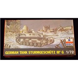 ESCI 1/72 Scale German Tank Sturmgeschutz III G Unbuilt Model Kit in Original Packaging. Comes as sh