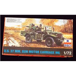 ESCI 1/72 Scale M6 U.S. 37mm Gun Motor Carriage Unbuilt Model Kit in Original Packaging. Comes as sh