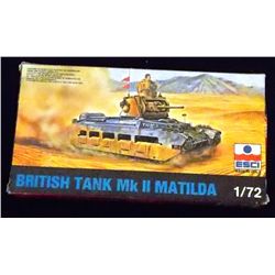 ESCI 1/72 Scale British Tank Mk. II Matilda Unbuilt Model Kit in Original Packaging. Comes as shown 