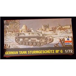 ESCI 1/72 Scale German Tank Sturmgeschutz III G Unbuilt Model Kit in Original Packaging. Comes as sh