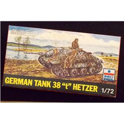 ESCI 1/72 Scale German Tank 38 "t" Hetzer Unbuilt Model Kit in Original Packaging. Comes as shown in