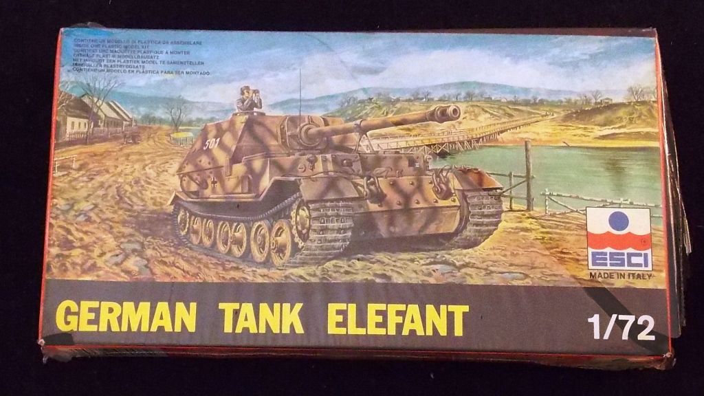 ESCI 1/72 Scale German Tank Elefant Unbuilt Model Kit in Original ...