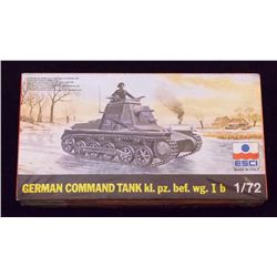 ESCI 1/72 Scale German Command Tank Kl. Pz. Bef wg Unbuilt Model Kit in Original Packaging. Comes as