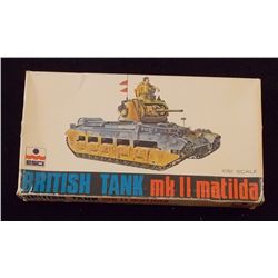 ESCI 1/72 Scale British Mk II Matilda Tank Unbuilt Model Kit in Original Packaging. Comes as shown i