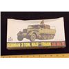 Image 3 : ESCI 1/72 Scale German Sd. Kfz. 11 3 Ton Half-Trac Unbuilt Model Kit in Original Packaging. Comes as