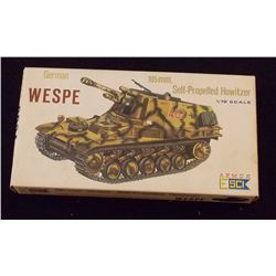 Armor / ESCI 1/72 Scale German Wespe 105mm Self-Pr Unbuilt Model Kit in Original Packaging. Comes as