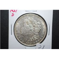 1921-D US Silver Morgan $1; EST. $35-45