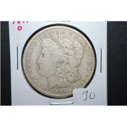 1891-O US Silver Morgan $1; EST. $35-45