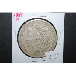 1889-O US Silver Morgan $1; EST. $35-45