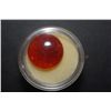Image 1 : Large Round Orange Gemstone; EST. $10-40