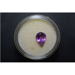 Teardrop Shaped Purple Gemstone; EST. $10-25