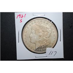 1921-S US Silver Morgan $1; EST. $35-45