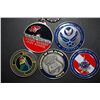 Image 1 : US Military Challenge Coin; Various Dates, Bases, People, Etc.; Lot of 5; EST. $20-40