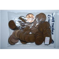 US Lincoln Wheat Back Penny; Various Dates & Conditions; Lot of 50; EST. $3-6
