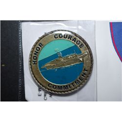 Department Of The Navy United States Of America Military Challenge Coin; Honor Courage Commitment; E