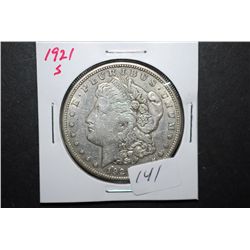 1921-S US Silver Morgan $1; EST. $35-45