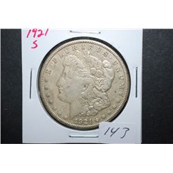 1921-S US Silver Morgan $1; EST. $35-45