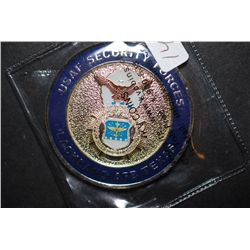 USAF Security Forces Lackland AFB Texas Military Challenge Coin; EST. $5-10