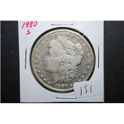 1880-S US Silver Morgan $1; EST. $35-45