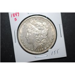 1897-S US Silver Morgan $1; EST. $35-45