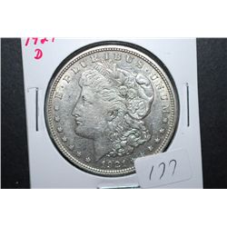 1921-D US Silver Morgan $1; EST. $35-45
