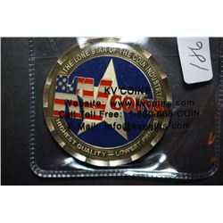 KV Coins Advertising Coin; The Lone Star Of The Coin Industry-Highest Quality Lowest Prices; Always 