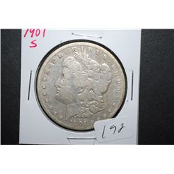 1901-S US Silver Morgan $1; EST. $35-45