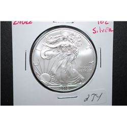 2012 US Silver American Eagle $1; 1 Oz. Fine Silver; EST. $40-60