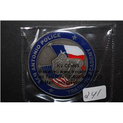 San Antonio Police Training Academy Coin; EST. $5-10