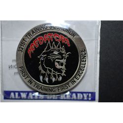 United States Air Force 321st Training Squadron Predators Military Challenge Coin; First In Training