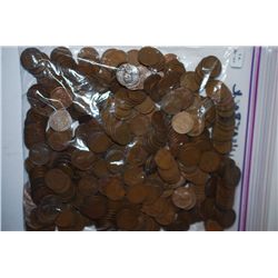 US Lincoln Wheat Back Penny; Various Dates & Conditions; Lot of 500; EST. $20-40