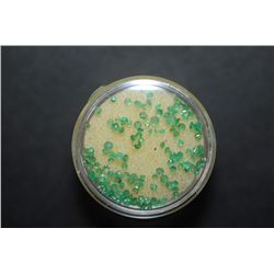 Small Round Green Gemstones; Approximately 75 Stones; EST. $10-25