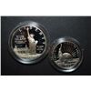 Image 1 : 1986-S US Liberty Commemorative Two-Coin Proof Set In Velvet Box; Ellis Island $1 & Nation Of Immigr