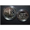 Image 2 : 1986-S US Liberty Commemorative Two-Coin Proof Set In Velvet Box; Ellis Island $1 & Nation Of Immigr