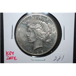 1928 US Peace $1; EF40 Key Date; EST. $375-425