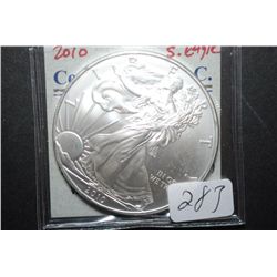 2010 US Silver American Eagle $1; 1 Oz. Fine Silver; EST. $35-40