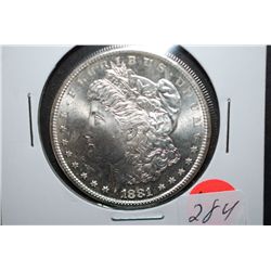 1881-S US Silver Morgan $1; BU; EST. $45-65