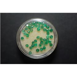 Round Green Gemstones; Lot of 40; EST. $10-20