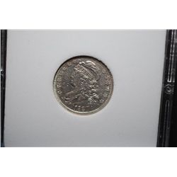 1837 US Liberty Bust 10 Cents; MCPCG Graded AU50; EST. $350-500