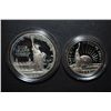 Image 1 : 1986-S US Liberty Commemorative Two-Coin Proof Set In Velvet Box; Ellis Island $1 & Nation Of Immigr