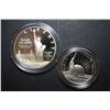 Image 1 : 1986-S US Liberty Commemorative Two-Coin Proof Set In Velvet Box; Ellis Island $1 & Nation Of Immigr