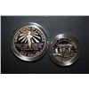 Image 2 : 1986-S US Liberty Commemorative Two-Coin Proof Set In Velvet Box; Ellis Island $1 & Nation Of Immigr