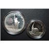 Image 1 : 1986-S US Liberty Commemorative Two-Coin Proof Set In Velvet Box; Ellis Island $1 & Nation Of Immigr