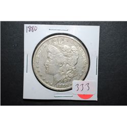 1880 US Silver Morgan $1; EST. $30-40