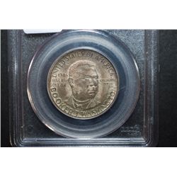 1946-D US Booker T Washington Commemorative Half Dollar; PCGS Graded MS64; EST. $30-50