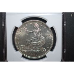1877-S US Trade $1; NGC Graded MS62; EST. $1300-1500