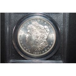 1880-S US Silver Morgan $1; PCGS Graded MS64; EST. $100-150